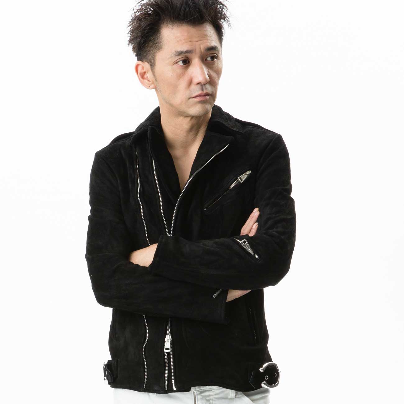 suede riders jacket [black] | 1piu1uguale3 Osaka - ウノピゥウノウグァーレトレ大阪オンラインストア