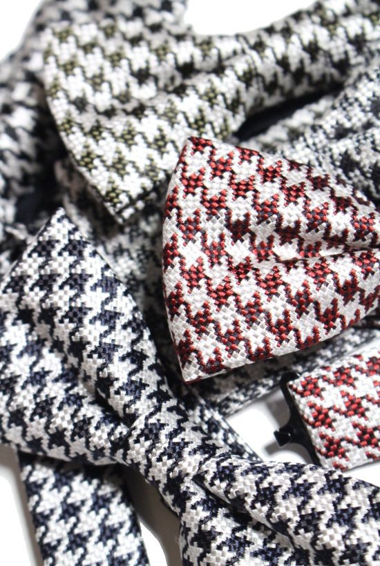 bow tie”original houndtooth small slik100″