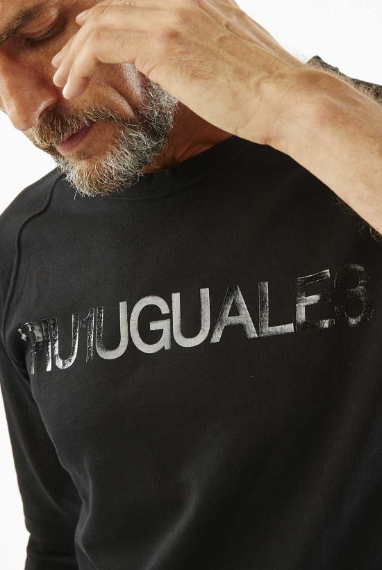 1piu1uguale3 clear logo raglan T-shirt