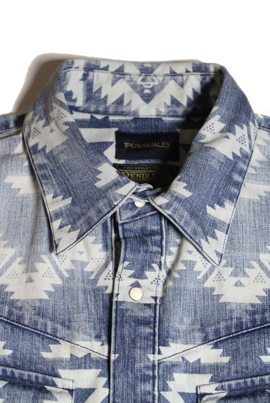 1PIU1UGUALE3 x PENDLETON western denim shirt | 1piu1uguale3 Osaka -  ウノピゥウノウグァーレトレ大阪オンラインストア