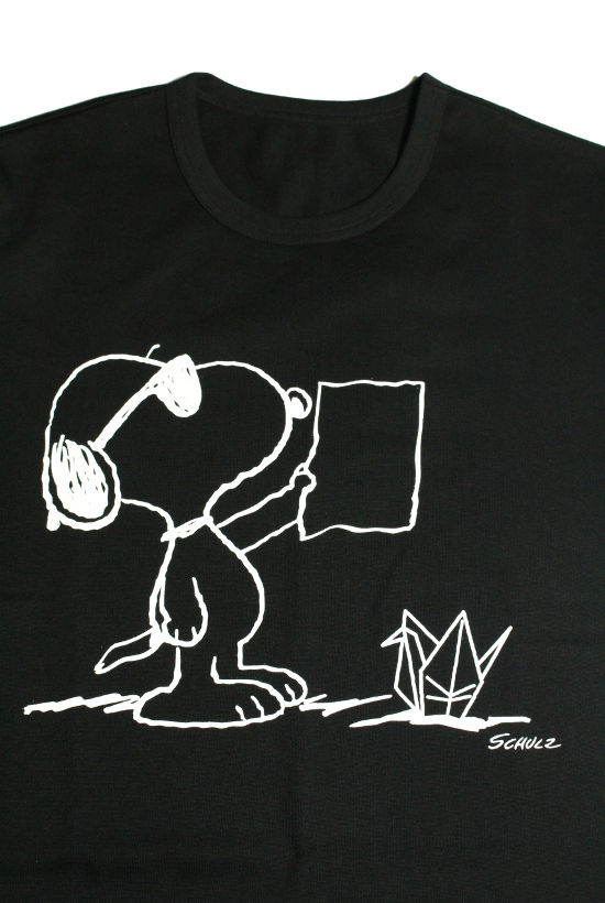 1PIU1UGUALE3 × PEANUTS Snoopy Tee[black] - 1piu1uguale3 Osaka 