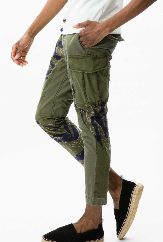 Re-make M-65 cropped pants – real military fabric