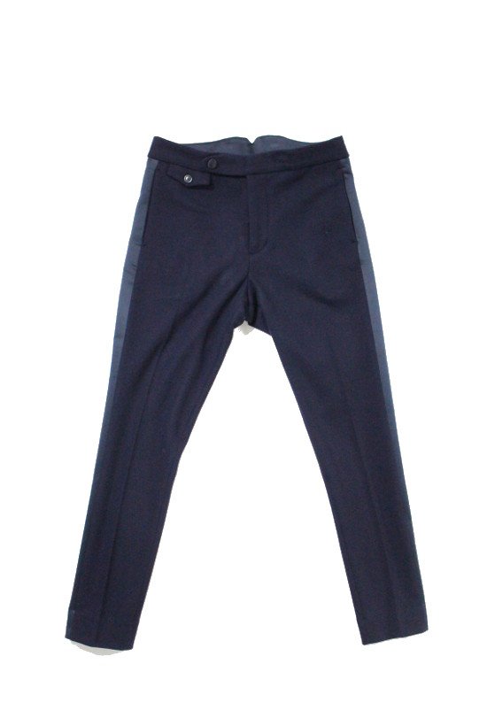 RELAX TUXEDO TROUSERS – Flagship store limited color NAVY –
