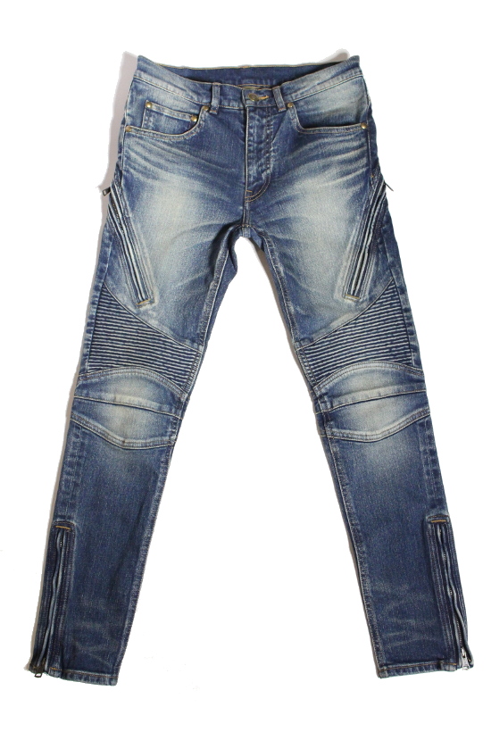 SHIRRING BIKER DENIM - progressive denim - 1piu1uguale3 Osaka