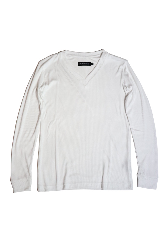 L/S V-NECK - 1piu1uguale3 Osaka - ウノピゥウノウグァーレトレ大阪